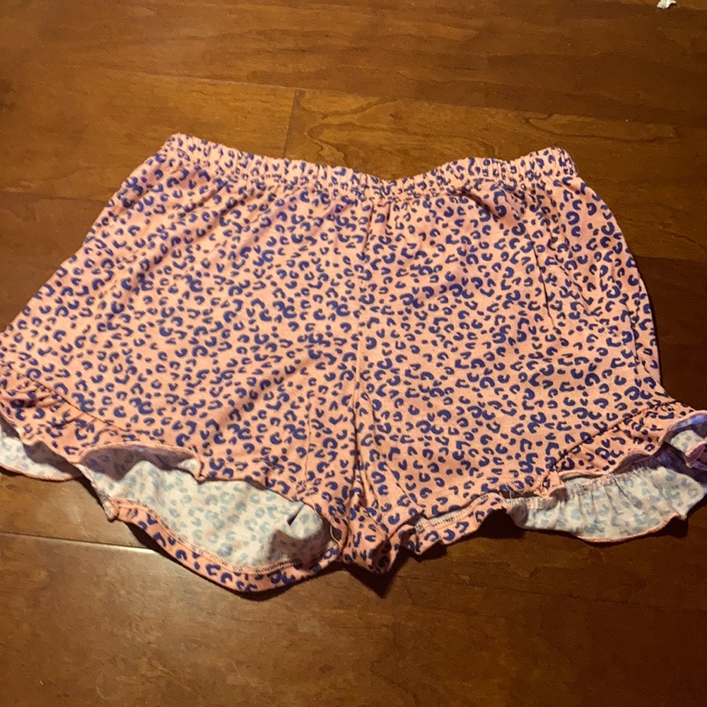 Pink Cheetah Pront Pajamas Shorts
